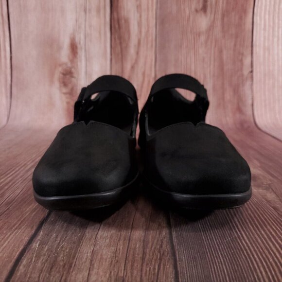 Mephisto Womens Size 10 Jenyfer Nubuck Mary Jane Shoes Black Suede Air-Jet - Picture 6 of 15